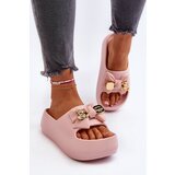 Kesi Women's foam slippers with bow, Pink Salessa Cijene