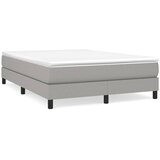 Okvir za krevet s oprugom svjetlosivi 140 x 190 cm od tkanine | shoptok.hr