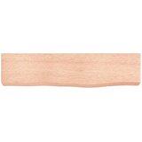  Zidna polica svjetlosmeđa 40 x 10 x 4 cm od obrađene hrastovine | shoptok.hr