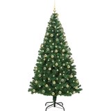vidaXL Umestno božično drevo Zelena 180 cm PVC, jeklo in plastika | Shoptok.si