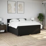  Krevet s oprugama i madracem crni 180x200 cm od tkanine | shoptok.hr