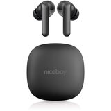 Niceboy pins 4 pro - bežične slušalice sa aktivnim prigušivačem buke (anc), 380 mah + 2x 35 mah, IP54, crne | Eponuda.com