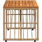  Zunanja miza Naravna 80 x 40 x 40 cm Jeklo in poli ratan, (5000272891) | Shoptok.si