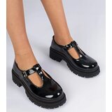 Gemre Black patent platform oxfords Kalaro | Shoptok.si