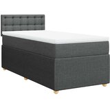  Krevet s oprugama i madracem tamnosivi 100 x 200 cm od tkanine | shoptok.hr