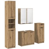  Set namještaja za kupaonicu s ladicama 4 pcs Umjetnički hrast | shoptok.hr