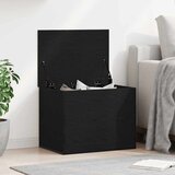  Kutija za spremanje s pohranom Crni hrast 60 x 42 x 46 cm | shoptok.hr