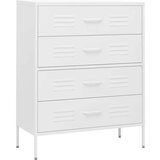 vidaXL Predalnik bela 80x35x101,5 cm jeklo | Shoptok.si