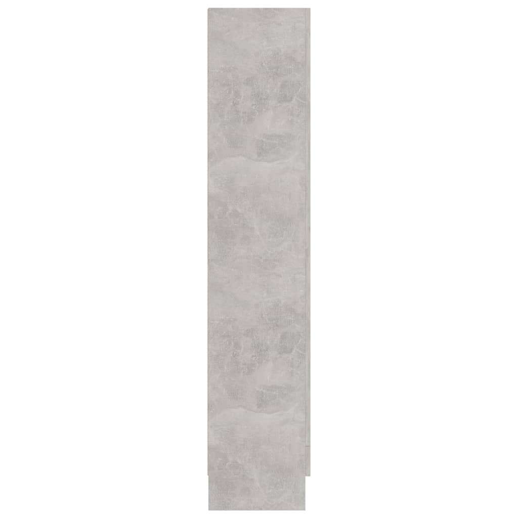  Vitrina betonsko siva 82,5x30,5x150 cm iverna plošča, (20771717) | Shoptok.si