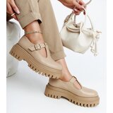 Gemre Dark beige leather shoes Karino | ePonuda.com