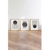 WALLXPERT huhu213 - 50 x 70 Multicolor Decorative Framed MDF Painting (3 Pieces) | ePonuda.com