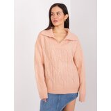 Wool Fashion Italia Sweater-AT-SW-2349-2.96-Peach | Shoptok.si