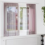 Voile zavjese s džepovima za šipke 2 kom. ljubičaste | shoptok.hr
