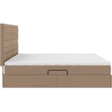  Krevet s od storage s madracem Kapućino 200 x 200 cm Lažna koža | shoptok.hr