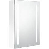Maison Chic LED Kopalniška omarica - Kopalniški kabinet z ogledalom sijoče bela 50x13x70 cm, (21794837) | Shoptok.si