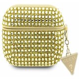 Guess Rhinestones Triangle Metal Logo AirPods Pro Gold Ovitek Vijolična | Shoptok.si