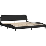  Krevet s madracem Dover crni 200x200 cm od tkanine | shoptok.hr