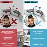 LIPFISBARBERSHOP.COM 360° Trojno LED Ogledalo za Samostojno Urejanje Las | Shoptok.si