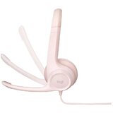 Logitech Slušalke H390, roza, USB | Shoptok.si