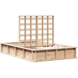  Krevetna konstrukcija Smeđa 120 x 200 cm Čvrsto borovo drvo | shoptok.hr