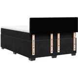  Krevet s oprugama i madracem crni 140 x 190 cm baršunasti | shoptok.hr