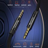 Yesido audio kabel (YAU15) - priključak 3,5 mm na priključak 3,5 mm, 2 m - crni | shoptok.hr