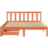 vidaXL Okvir kreveta bez madraca voštano smeđi 150x200 cm od borovine | shoptok.hr