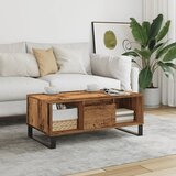 vidaXL Klubska mizica starinski les 90x50x36,5 cm inženirski les, (21573699) | Shoptok.si