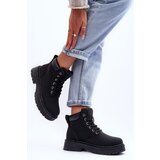 Boto Women's Furry-Lined Lace-Up Boots Black Corbin | Shoptok.si