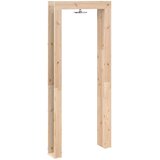  tuš 226 cm Masivna borovina i nehrđajući čelik Prirodna | Eponuda.com