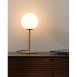 Kave Home Bijela/u zlatnoj boji stolna lampa sa staklenim sjenilom (visina 35 cm) Brisia – | shoptok.hr