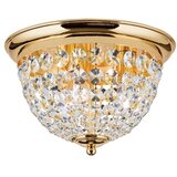 Orion dlu 1840/35 - kristalno plafonsko svetlo, 3x E27/40W/230V, prečnik 35 cm, zlatno | Eponuda.com
