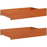  Krevetna konstrukcija 3 pcs Vosak smeđa Čvrsto borovo drvo | shoptok.hr