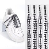INF Črtaste vezalke 140 cm, 2 para Black&White, (21663770) | Shoptok.si