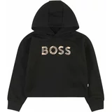 BOSS Kidswear Sweater majica bež / crna