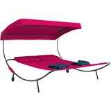 Gardenson Dvojni Vrtni Ležalnik Bindox, Rdeča | Shoptok.si