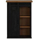 vidaXL ormarić HALDEN s kliznim vratima crni 49x22,5x70 cm bor | Eponuda.com