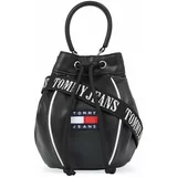 Tommy Jeans Ročna torba Tjw Heritage Bucket Bag AW0AW15437 Black BDS