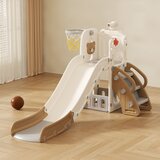 IQ GLOBAL doo Dečji tobogan sa košem “Meda” (braon beli) | ePonuda.com