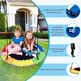  Gugalnik s pladnjem s LED gugalnikom promjera 100 cm za djecu i odrasle u duginim bojama. | shoptok.hr