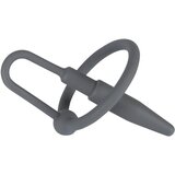 Penis Plug silikonski prsten za glavić s uretralnim konusom (sivo) | shoptok.hr