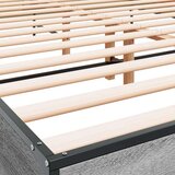  Okvir kreveta boja hrasta 140x200cm konstruirano drvo i metal | shoptok.hr