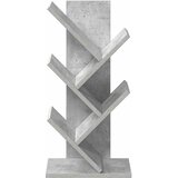  Polica za knjige drvo 4-razine 30 x 18 x 60 cm Betonska siva | shoptok.hr