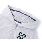  Dječja majica s kapuljačom i patentnim zatvaračem siva 92 | shoptok.hr