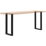  Noge za konzolni stol U-oblik 2 kom Crne 28 x (72-73) cm Čelik | shoptok.hr