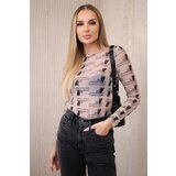Kesi Body blouse with pistols beige | shoptok.hr