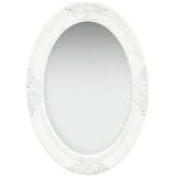 vidaXL Stensko ogledalo v baročnem stilu 50x70 cm belo, (20798445) | Shoptok.si
