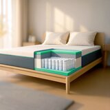 The White Stone Vzmetnica 160x200 iz Memory Foam in Žepkastih Vzmeti | Višina 25 cm | Tehnologija Breeze, (5000162267) | Shoptok.si