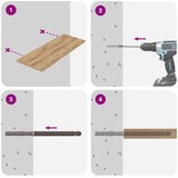  Podupirači za plutajuće police 12 pcs Bež Ø10 x 170 mm Čelik | shoptok.hr