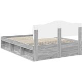  Konstrukcija postelje z vzglavjem Siva Sonoma 140 x 200 cm, (5000102483) | Shoptok.si